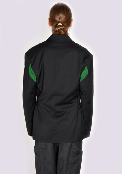 KIKO KOSTADINOV MEN KKAW23J01-25 SOLON BLAZER JET BLACK/HUNTER GREEN FW23 | DOSHABURI Online Shop