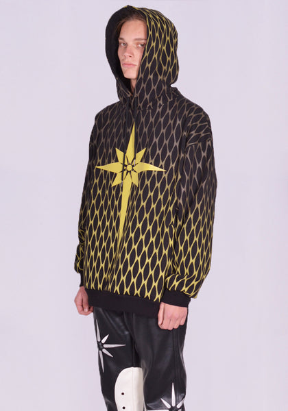 KUSIKOHC ORIGAMI CHAIN PRINT SWEAT HOODIE｜DOSHABURI Online Shop