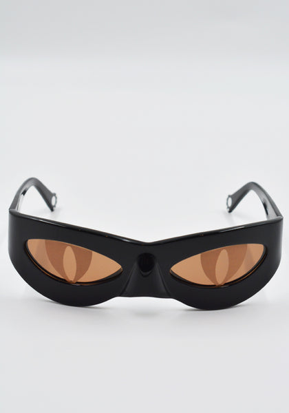 CHARLES JEFFREY LOVERBOY NEKO SUNGLASSES BLACK SS25 | DOSHABURI Shop