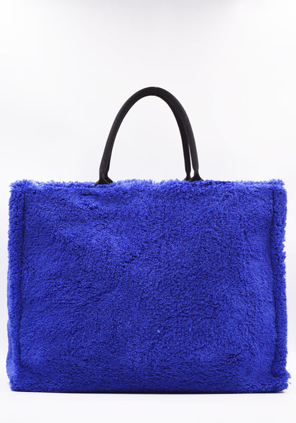 MARNI SHMQ0053Q0 TERRY CLOTH SHOPPING TOTE BAG BLUE SS23 | DOSHABURI Online Shop