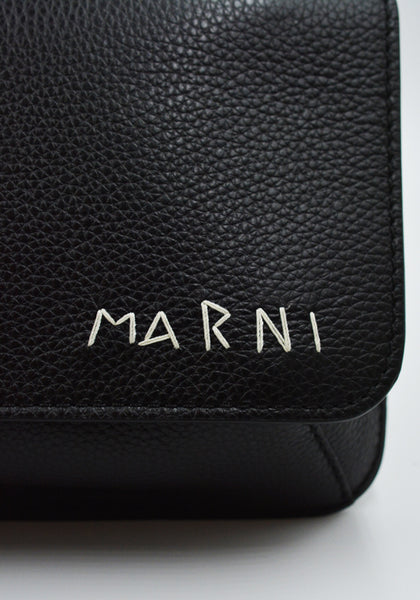 MARNI PHMI0023U0 SHOULDER POCHETTE BLACK SS24 | DOSHABURI Online Shop