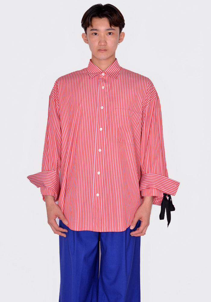 MARINA YEE 0024-401 OVERSIZED SHIRT RED/WHITE/BLUE SIZE SS24 | DOSHABURI Online Shop