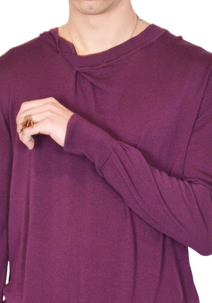 MARINA YEE SS26-0128-710 BLITZ CREWNECK KNIT SWEATER MAUVE (New Season SS26)