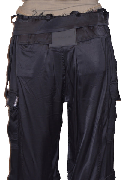 OTTOLINGER 111-200111-01 SHIRTING BAGGY CARGO PANTS BLACK