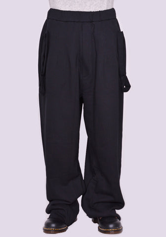 RANDOM IDENTITIES WIDE SWEATPANTS BLACK SS23 | DOSHABURI Online Shop