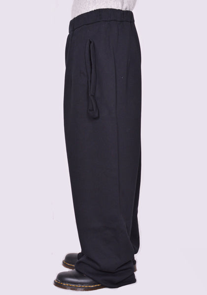 RANDOM IDENTITIES WIDE SWEATPANTS BLACK SS23 | DOSHABURI Online Shop