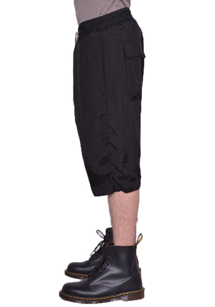 RICK OWENS MEN RU01D3384 J 09 RICK'S PODS SHORTS BLACK SS24 | DOSHABURI Online Shop