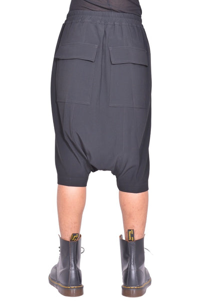 RICK OWENS MEN RU02F4384 HY RICK'S PODS SHORTS BLACK