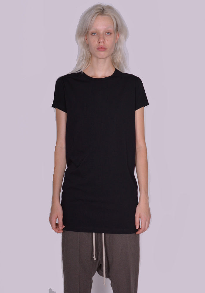 RICK OWENS WOMEN RP02C1203 JA 09 LEVEL T-SHIRT BLACK FW23 | DOSHABURI Online Shop