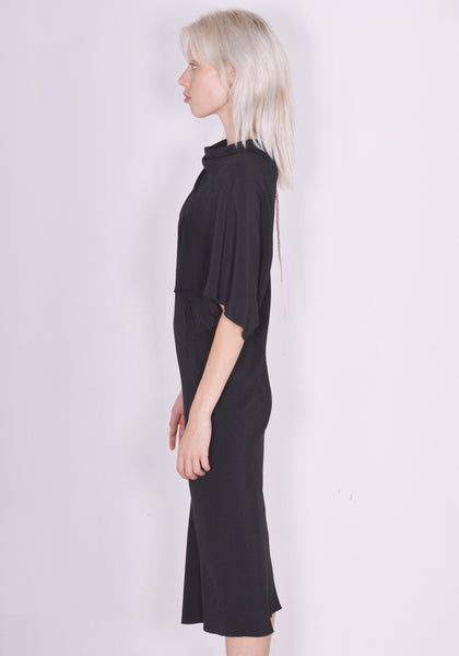 RICK OWENS WOMEN RP02C1553 CC 09 SEB DRESS BLACK FW23 | DOSHABURI Online Shop