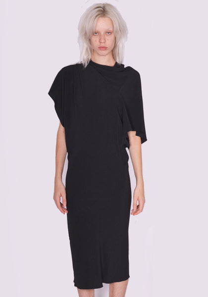 RICK OWENS WOMEN RP02C1553 CC 09 SEB DRESS BLACK FW23 | DOSHABURI Online Shop