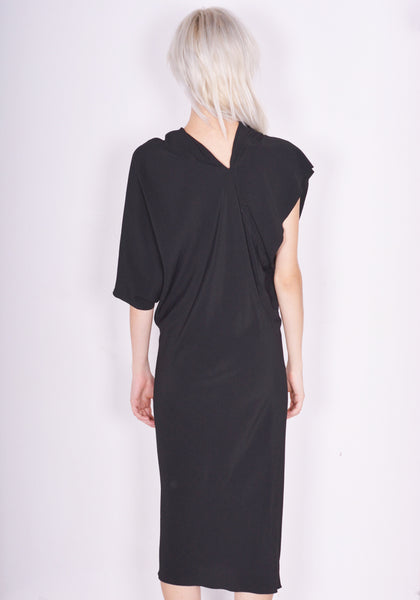 RICK OWENS WOMEN RP02C1553 CC 09 SEB DRESS BLACK FW23 | DOSHABURI Online Shop