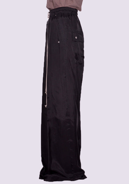 RICK OWENS WOMEN RP01C5361 J DRAWSTRING GETH BELAS PANTS BLACK SS23 | DOSHABURI Online Shop