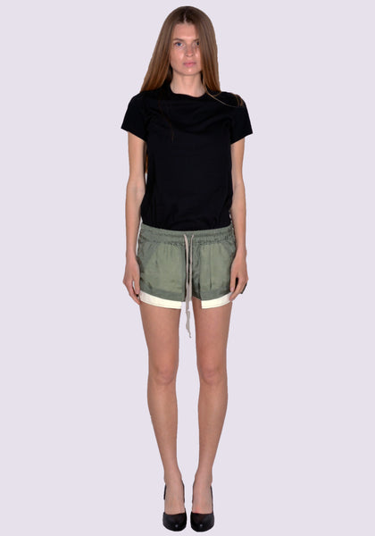 RICK OWENS WOMEN RP01C5316 J 55 BOXER SHORTS MOSS SS23 | DOSHABURI Online Shop