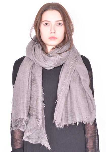 RICK OWENS WOMEN RP01D2460 SCAR 34 FOLLO SCARF DUST SS24 | DOSHABURI Online Shop