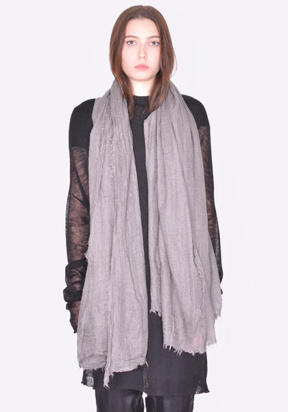 RICK OWENS WOMEN RP01D2460 SCAR 34 FOLLO SCARF DUST SS24 | DOSHABURI Online Shop