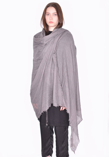 RICK OWENS WOMEN RP01D2460 SCAR 34 FOLLO SCARF DUST SS24 | DOSHABURI Online Shop