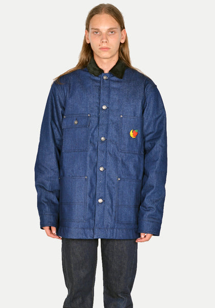 SKY HIGH FARM SHF04C001-1 UNISEX DENIM CHORE JACKET BLUE FW23 | DOSHABURI Online Shop