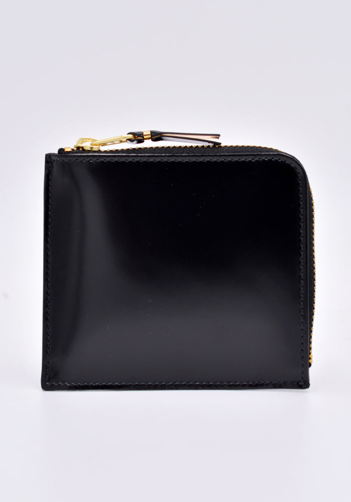 COMME DES GARCONS SA3100MI MIRROR INSIDE ZIP WALLET BLACK | DOSHABURI Online Shop