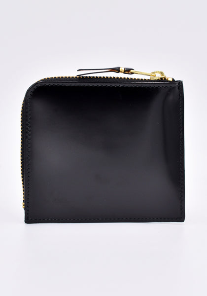 COMME DES GARCONS SA3100MI MIRROR INSIDE ZIP WALLET BLACK | DOSHABURI Online Shop