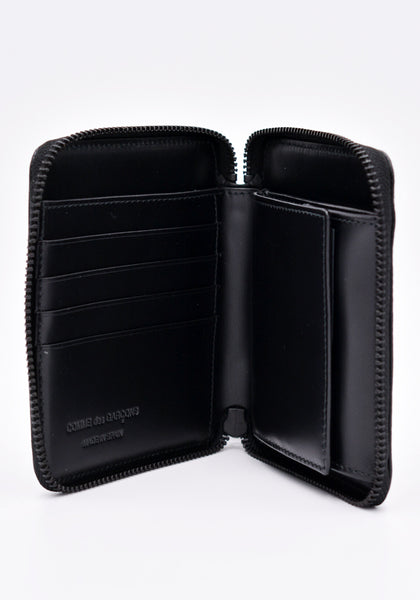 COMME DES GARCONS SA2100VB ZIP WALLET VERY BLACK | DOSHABURI Online Shop