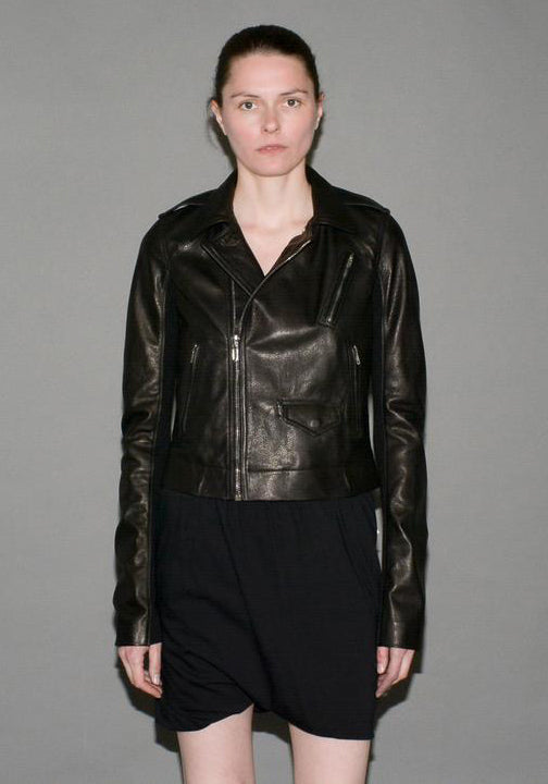 RICK OWENS WOMENS CLASSIC LEATHER JACKET | 50%OFF SALE | DOSHABURI