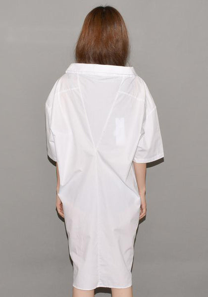 LUTZ HUELLE LU1010 GIANT V SHIRT WHITE | 50%OFF SALE | DOSHABURI Shop