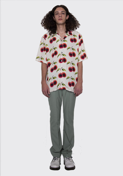 ENDLESS JOY RAMBUTAN SHORT SLEEVE SHIRT CREAM FW22 | DOSHABURI Online Shop