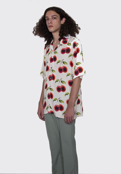 ENDLESS JOY RAMBUTAN SHORT SLEEVE SHIRT CREAM FW22 | DOSHABURI Online Shop