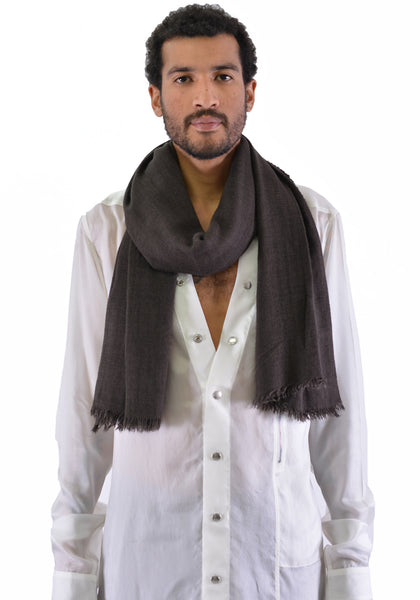 RICK OWENS RU20S7470 SCARF NEW LERA MEGA BRONZE - DOSHABURI Shop