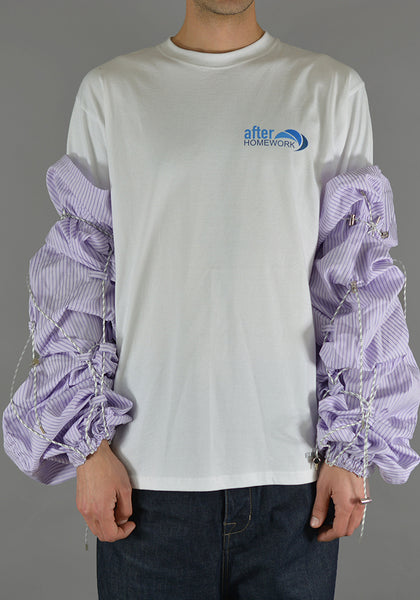 AFTER HOMEWORK PAULA CORD SLEEVES PURPLE - DOSHABURI Shop