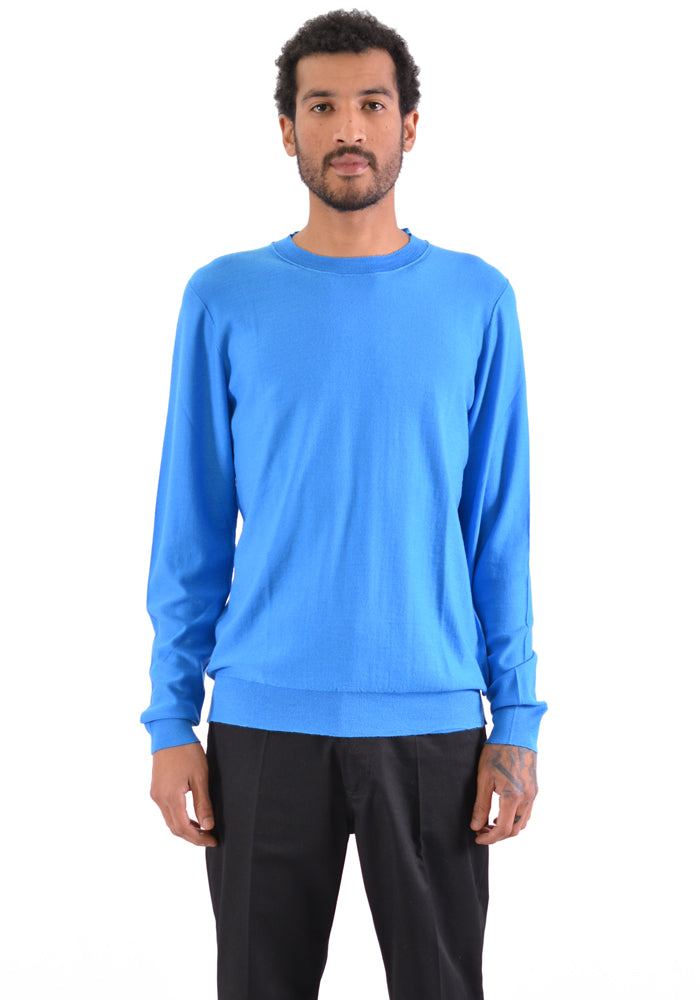 BIELO TRICI KNIT SWEATER BLUE - DOSHABURI Shop