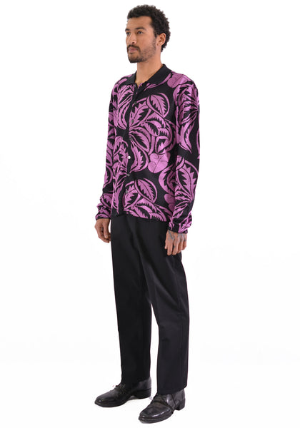 BIELO CARO LONG SLEEVES SHIRT BLACK/PINK - DOSHABURI Shop