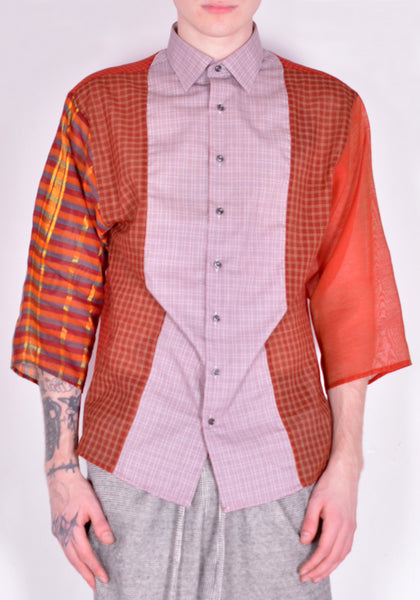 BLESS N°71 4419 4-PCS-CUTS-SHIRT  RED&RUST VARIATIONS SS22 | DOSHABURI Online Shop