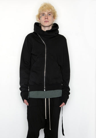 RICK OWENS DRKSHDW DU02B4286 F 09 MOUNTAIN HOODIE BLACK FW22 | DOSHABURI Online Shop