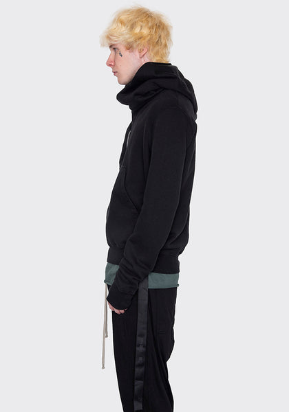 RICK OWENS DRKSHDW DU02B4286 F 09 MOUNTAIN HOODIE BLACK FW22 | DOSHABURI Online Shop