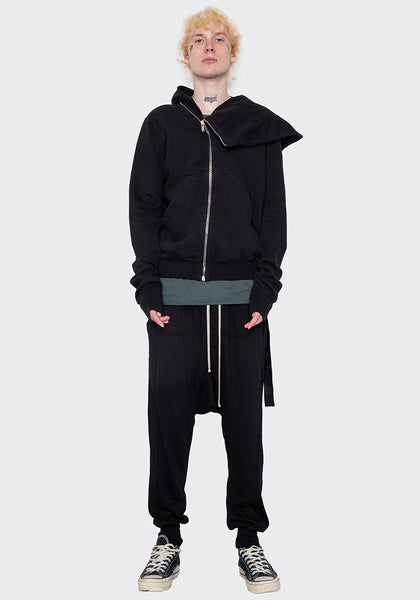 RICK OWENS DRKSHDW DU02B4286 F 09 MOUNTAIN HOODIE BLACK FW22 | DOSHABURI Online Shop