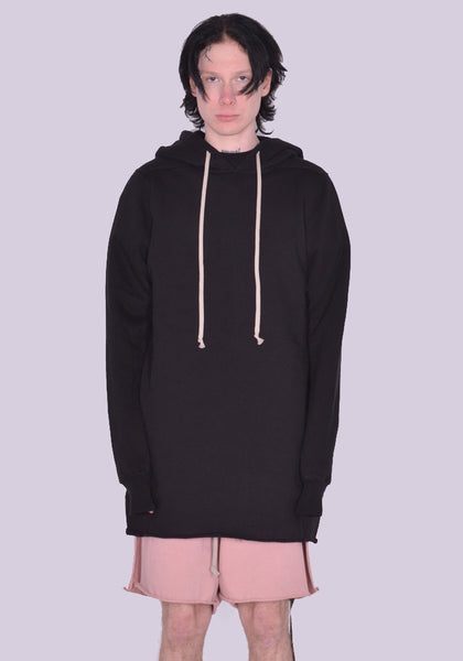 RICK OWENS DRKSHDW DU01C6285 F HOODED SWEATSHIRT BLACK SS23 | DOSHABURI Online Shop