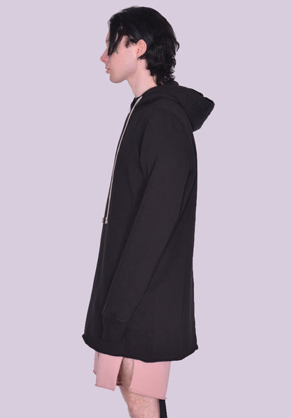 RICK OWENS DRKSHDW DU01C6285 F HOODED SWEATSHIRT BLACK SS23 | DOSHABURI Online Shop