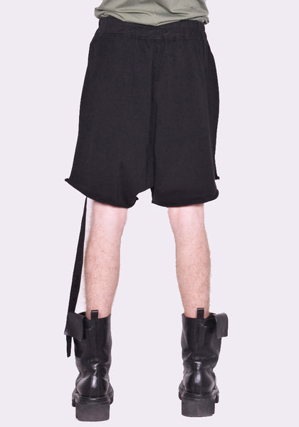 RICK OWENS DRKSHDW TRUCKER CUT OFFS SHORTS BLACK SS23 | DOSHABURI Online Shop　