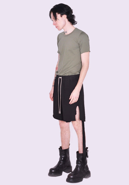 RICK OWENS DRKSHDW TRUCKER CUT OFFS SHORTS BLACK SS23 | DOSHABURI Online Shop　