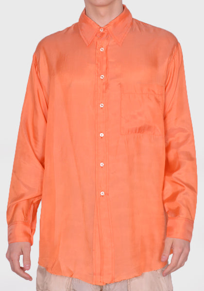 EDWARD CUMING SS23-S06 EASY POCKET SHIRT ORANGE SS23 | DOSHABURI Online Shop