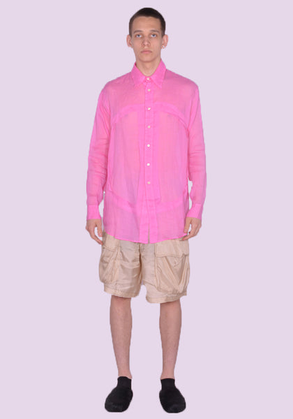 EDWARD CUMING SS23-S04A LUNG WINDOW SHIRT PINK SS23 | DOSHABURI Online Shop