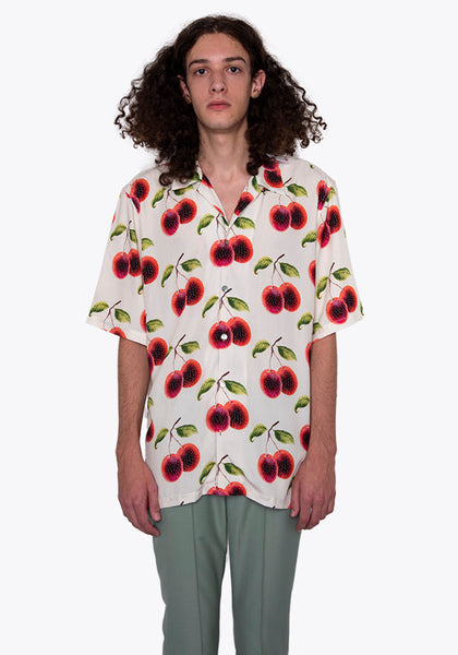 ENDLESS JOY RAMBUTAN SHORT SLEEVE SHIRT CREAM FW22 | DOSHABURI Online Shop