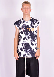 GUACAMOLE 20-2001-TDB RASH GUARD/TANKTOP TIE DYE BLACK/WHITE | DOSHABURI Online Shop