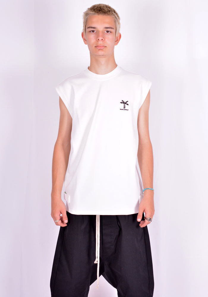 GUACAMOLE 20-2005-WHT RASH GUARD/TANKTOP WHITE | DOSHABURI Online Shop