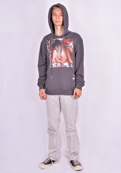 CHARLES JEFFREY LOVERBOY CJLAW21BCH BASECAMP SWEAT HOODIE GREY  (NEW SEASON FW21)