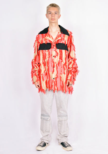 CHARLES JEFFREY LOVERBOY CJLAW21CDS RAW STRIPES JAQUARD CAN DO SHIRT | DOSHABURI Online Shop