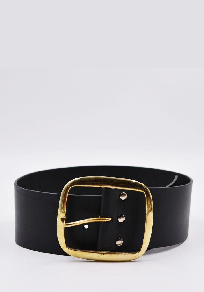 CHARLES JEFFREY LOVERBOY CJLSS22SSWB STUDDED SUPA WIDE BELT BLACK SS22 | DOSHABURI Online Shop