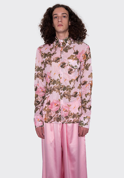 LU'U DAN MT009_FSJ SLIM FITTED SHIRT FLOWERS FW22 | DOSHABURI Online Shop